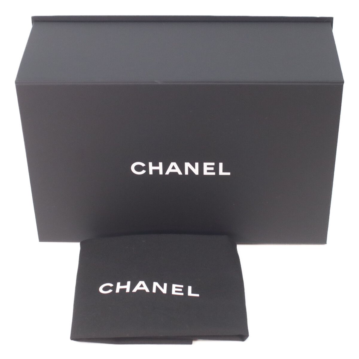 Chanel Metal Plate Quilted Black Lambskin Turnlock Single Flap Chain Shoulder — view 8