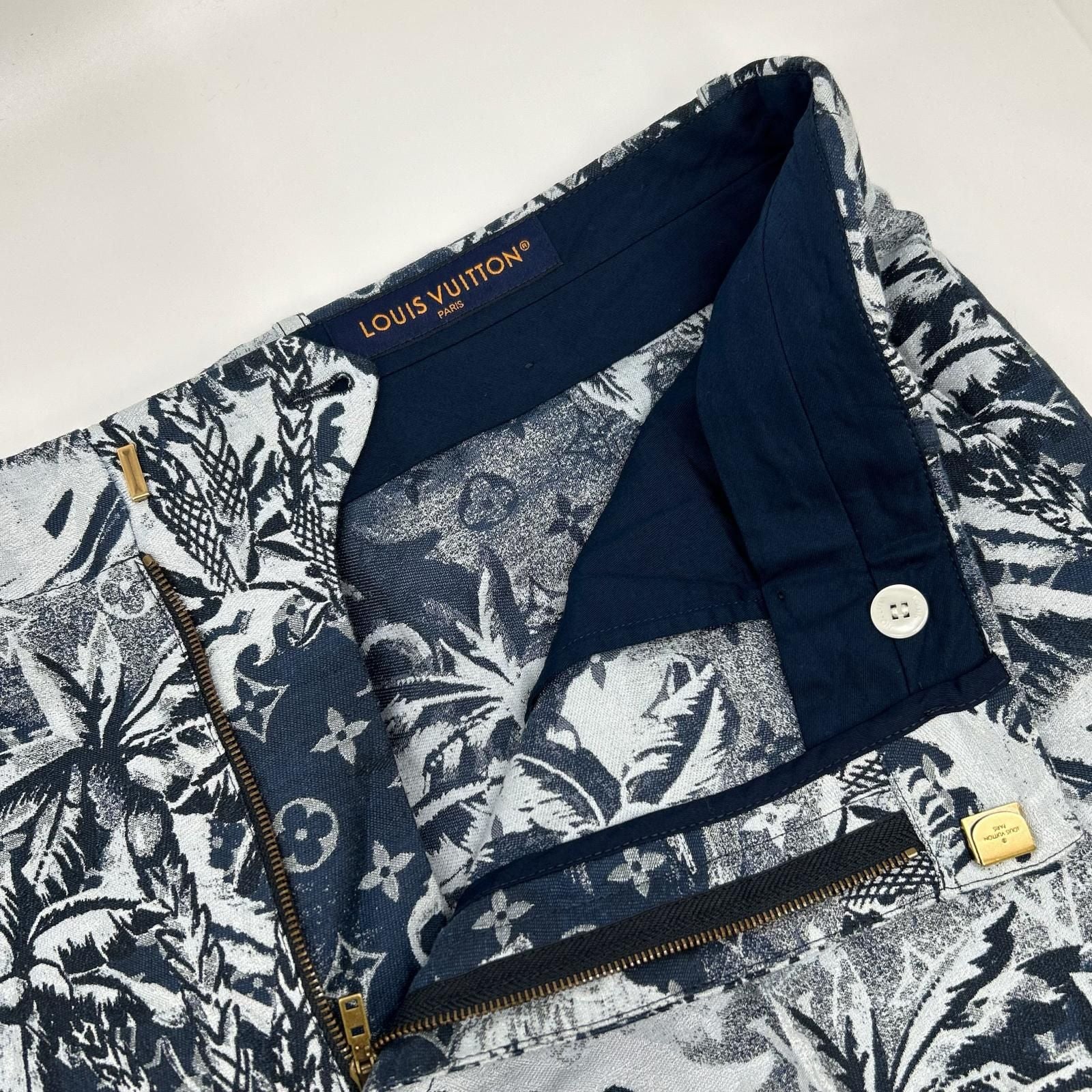 Louis Vuitton Kne Monogram Botanical Pants 54 — view 7