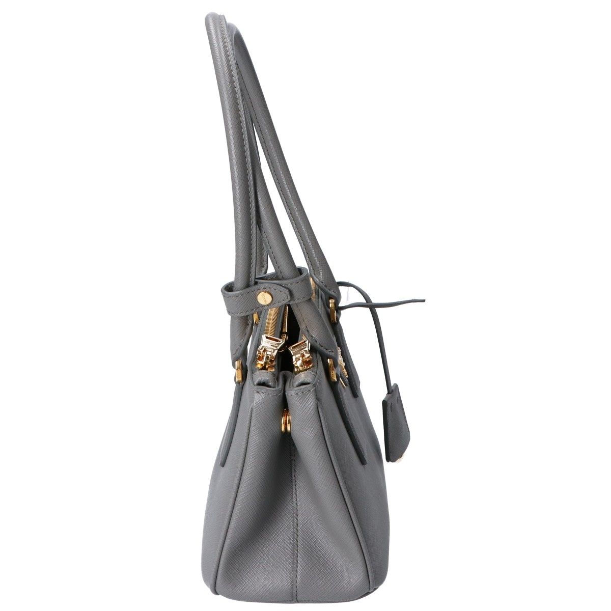 Prada Gray Galleria Saffiano Leather Mini Bag TU — view 4