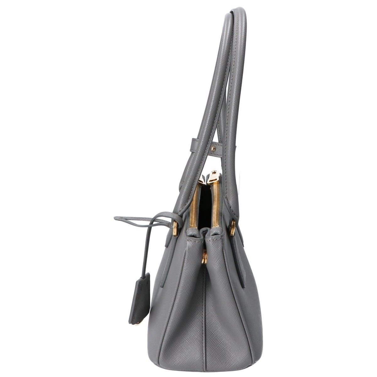 Prada Gray Galleria Saffiano Leather Mini Bag TU — view 2