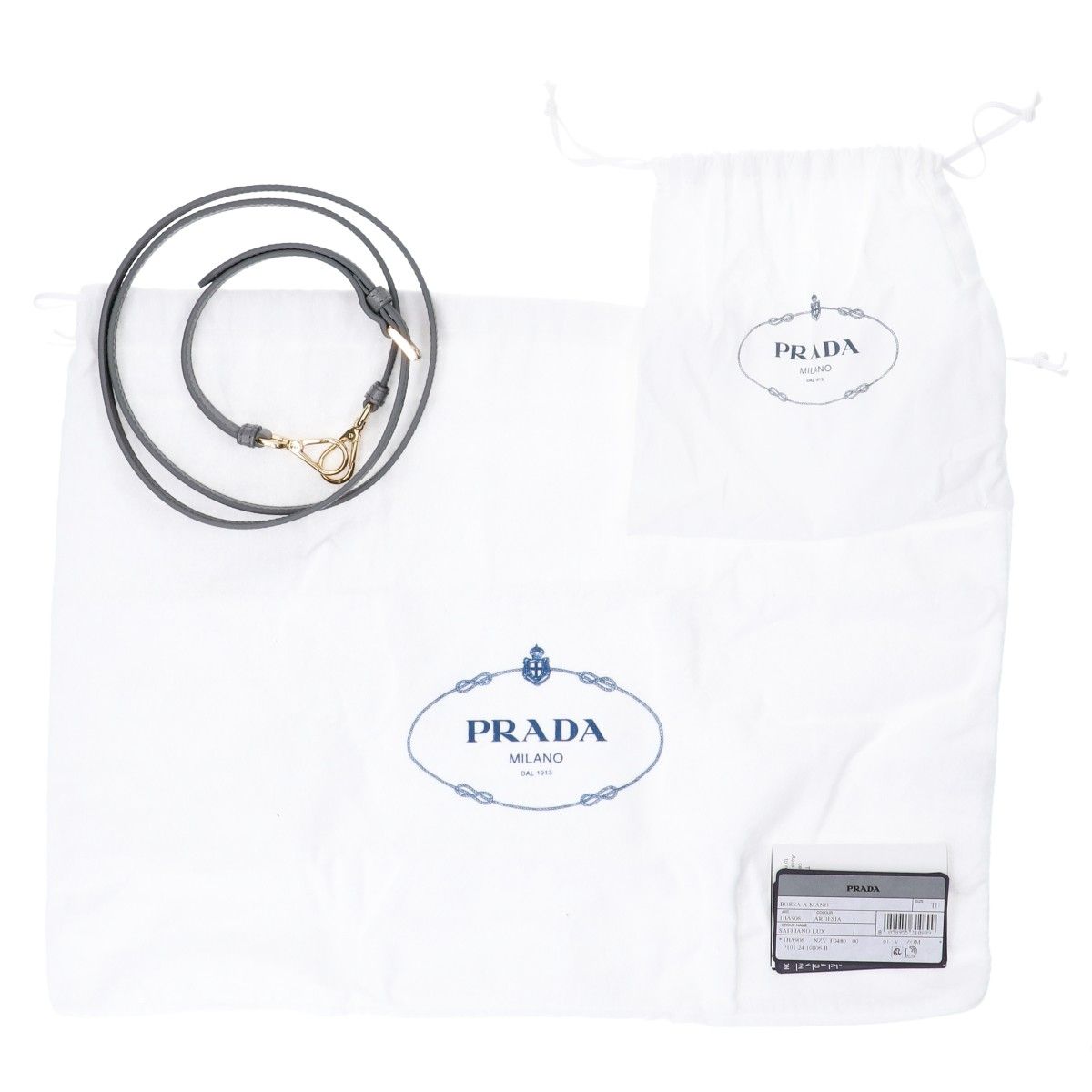 Prada Gray Galleria Saffiano Leather Mini Bag TU — view 8
