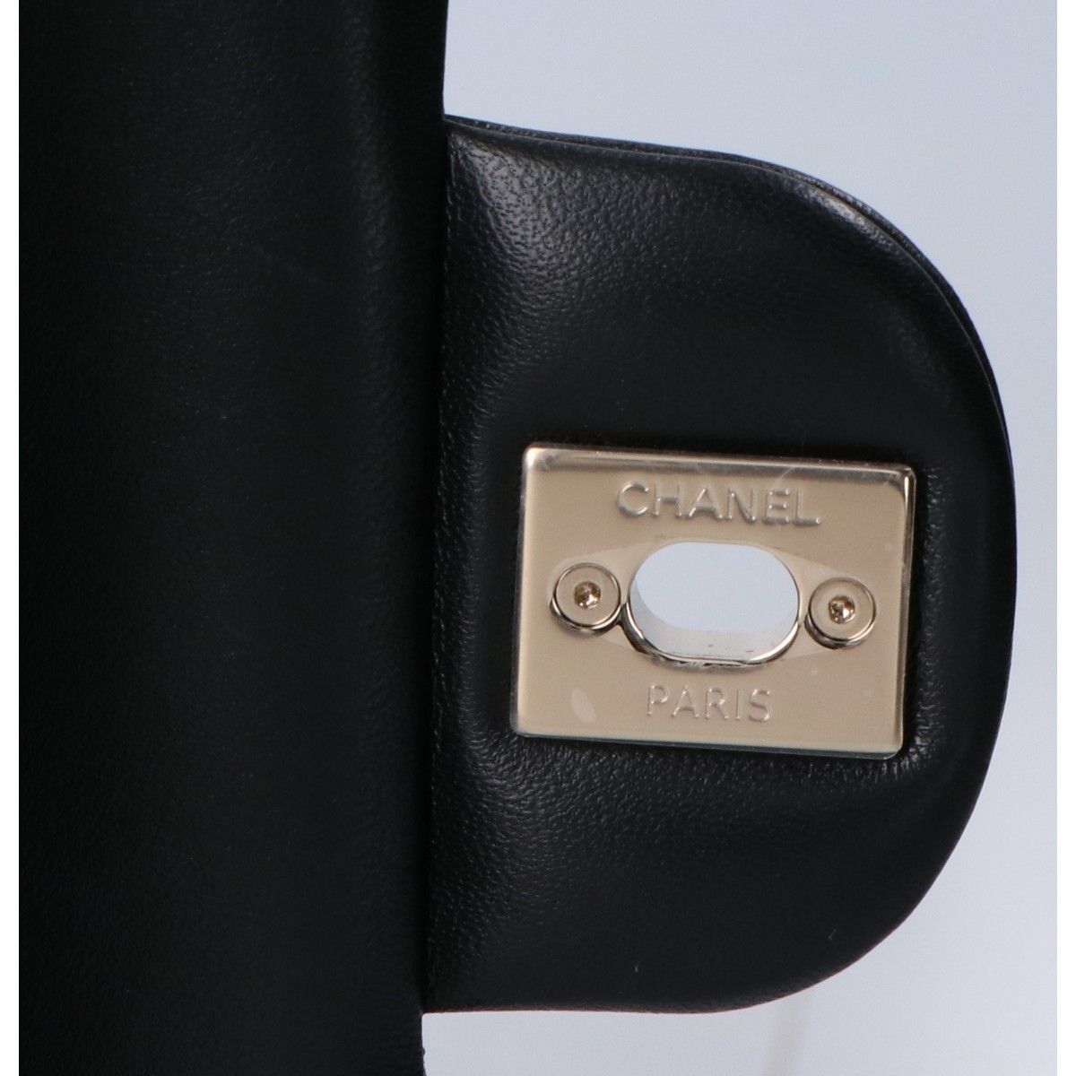 Chanel Black Gold Lambskin Top Handle Mini Classic 2-Way Handbag — view 8