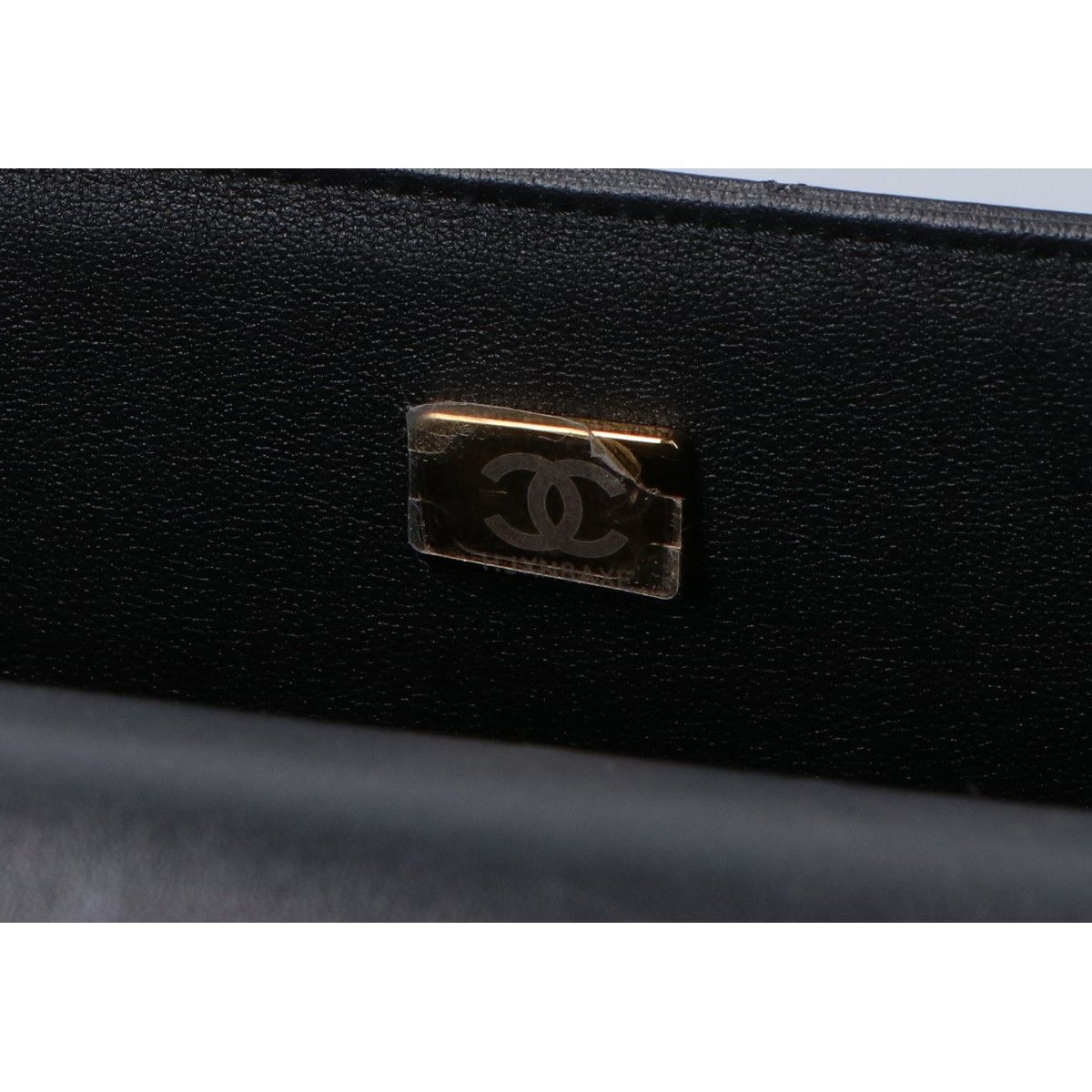 Chanel Black Gold Lambskin Top Handle Mini Classic 2-Way Handbag — view 7