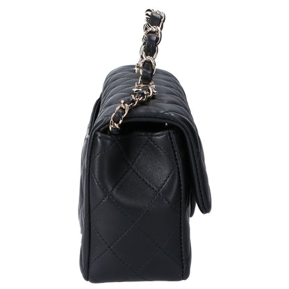 Chanel Black Gold Lambskin Top Handle Mini Classic 2-Way Handbag — view 4