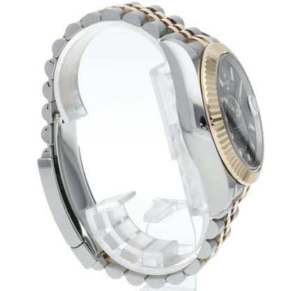 Rolex Sky Dweller Watch Jubilee Box 18k Yellow Gold SS Black — view 4