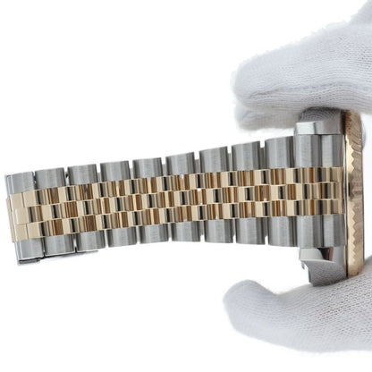 Rolex Sky Dweller Watch Jubilee Box 18k Yellow Gold SS Black — view 7