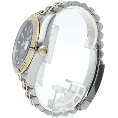 Rolex Sky Dweller Watch Jubilee Box 18k Yellow Gold SS Black — view 3