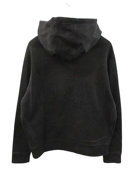 Prada Logo Embroidery Hoodie M Black Long Sleeve Pullover — view 2