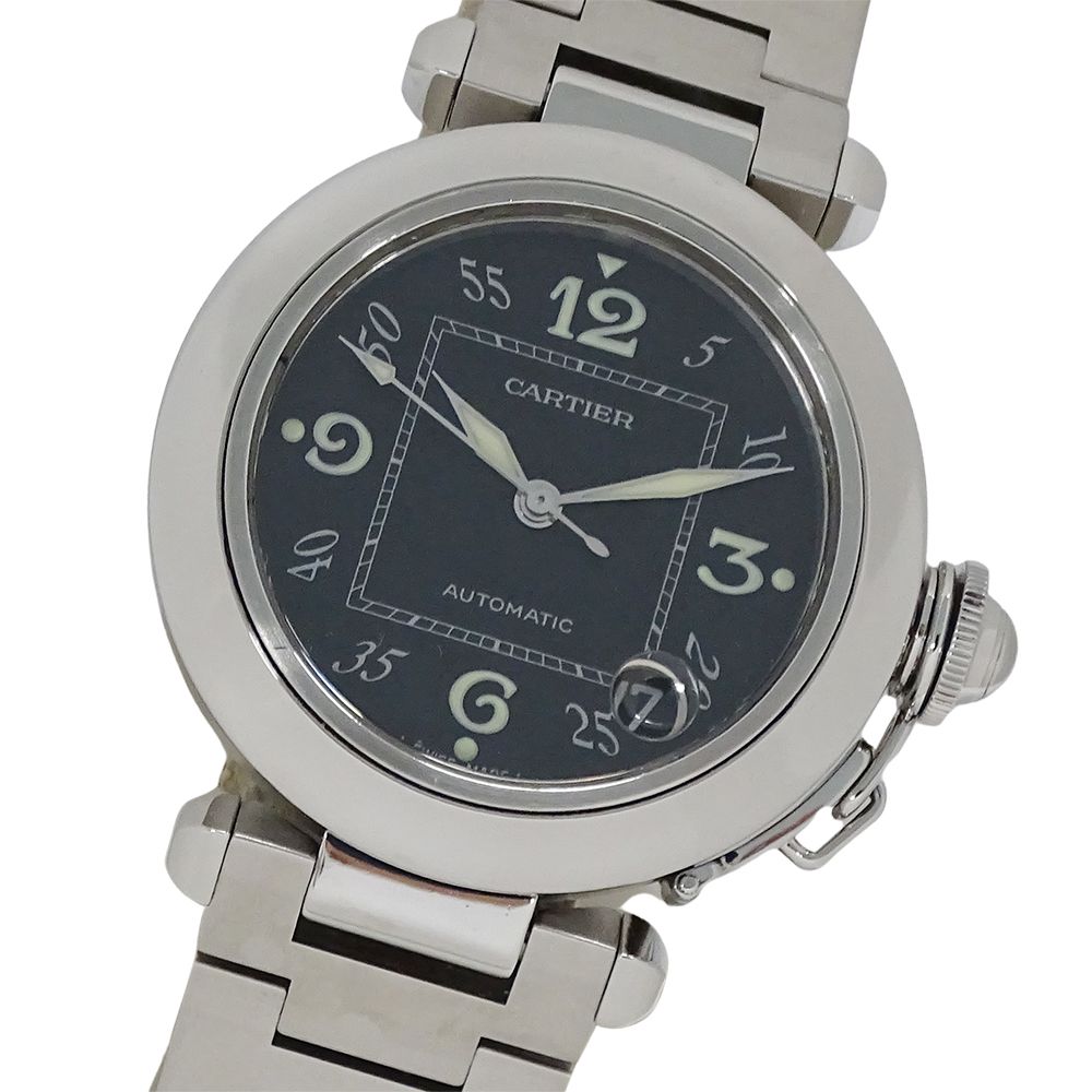 Cartier Watch Boys Pasha C Date Automatic Winding at Stainless Steel Silver
