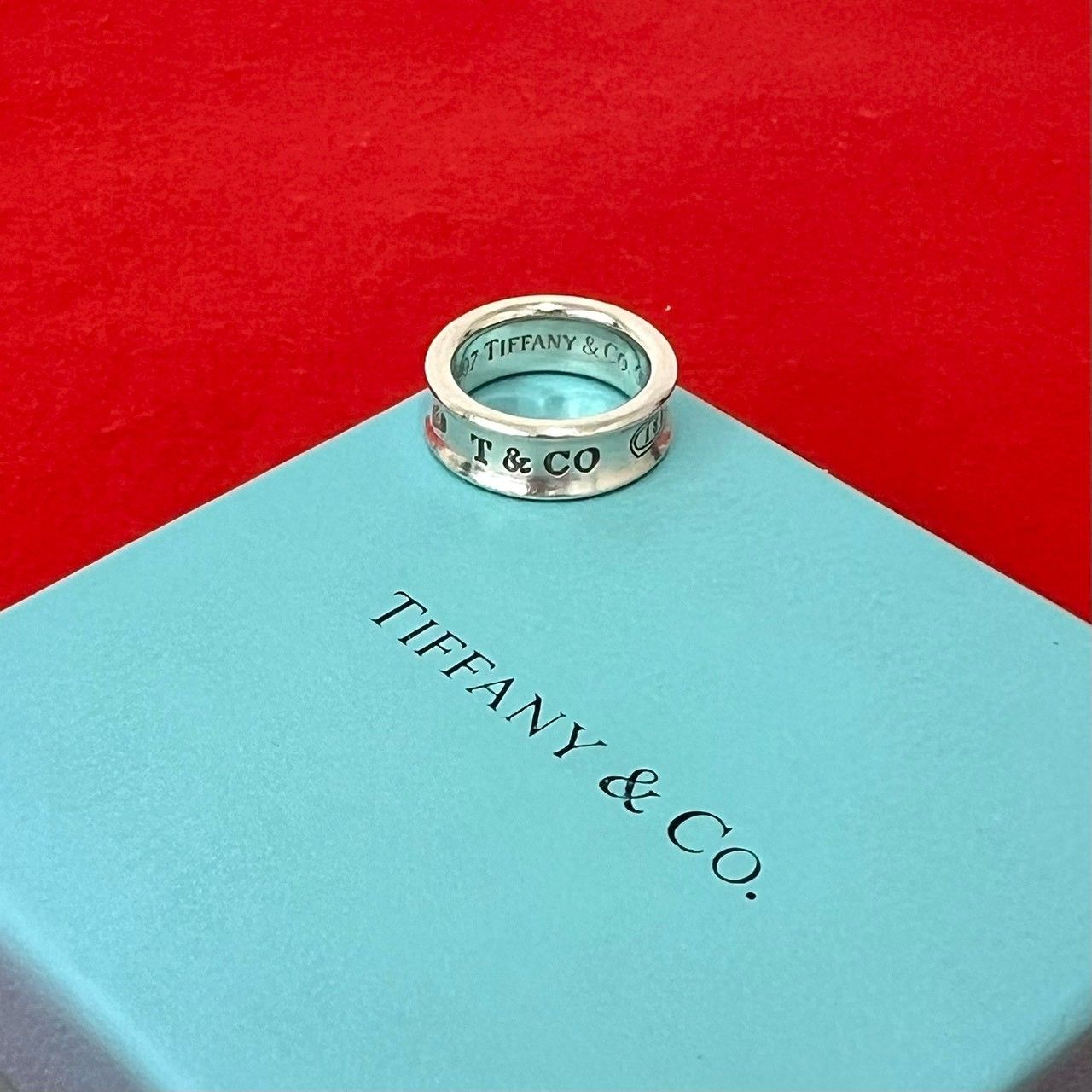 Tiffany & Co Vintage Narrow Ring 925 Sterling Silver
