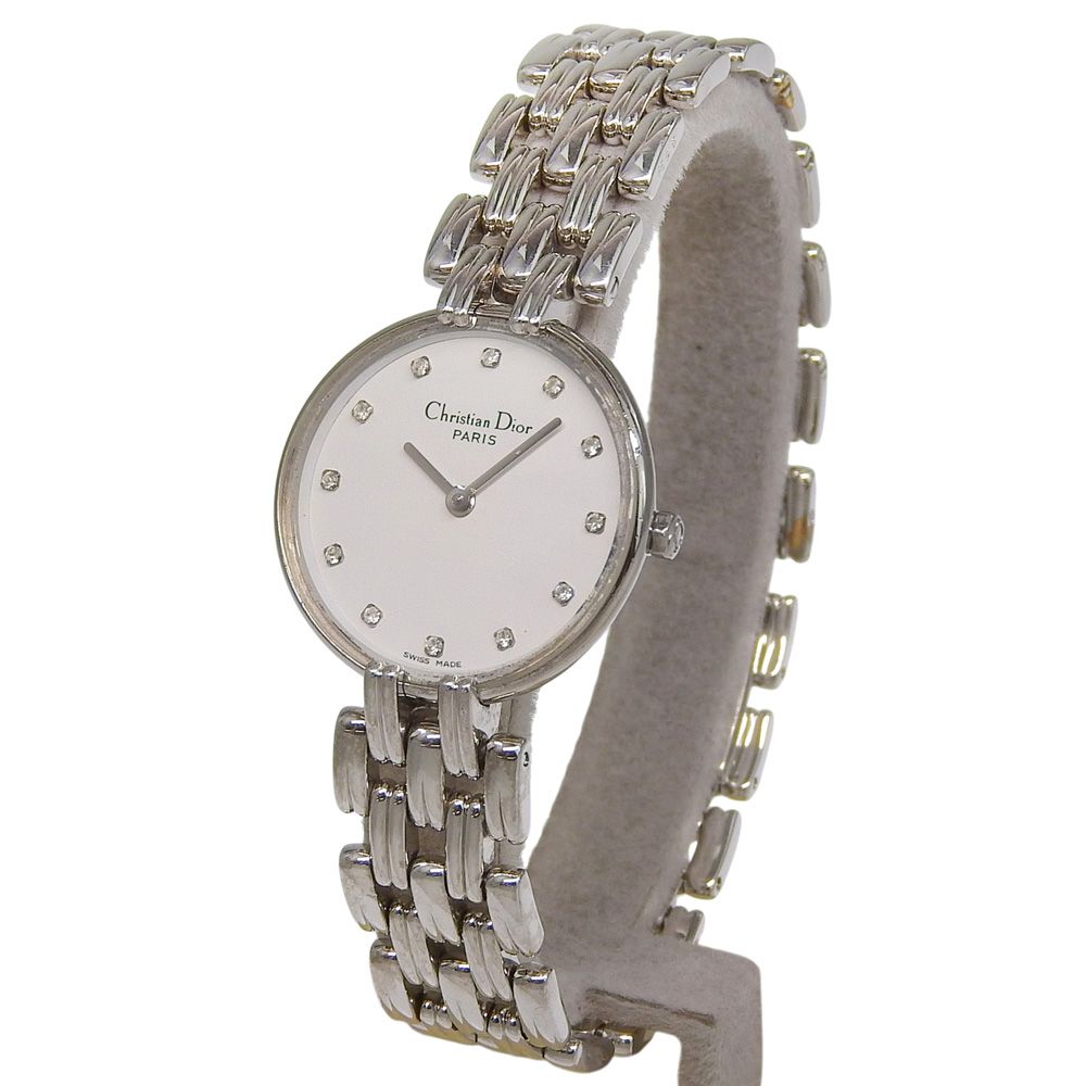 Dior Dio Bakira Stainless Steel Kuo Analog Display White Dial Watch — view 2