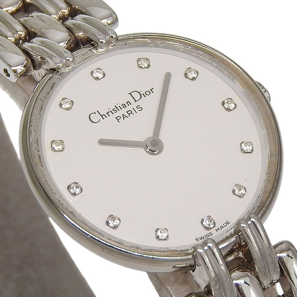 Dior Dio Bakira Stainless Steel Kuo Analog Display White Dial Watch — view 3