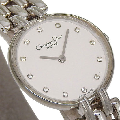 Dior Dio Bakira Stainless Steel Kuo Analog Display White Dial Watch — view 3