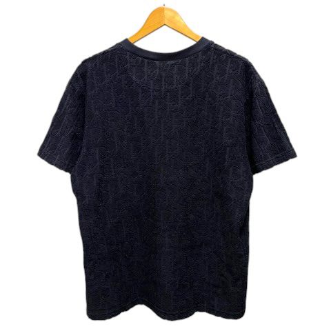 Dior Blue T-Shirt Pile Cotton Logo Short Sleeve M Navy — view 2