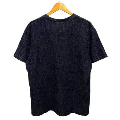 Dior Blue T-Shirt Pile Cotton Logo Short Sleeve M Navy — view 2