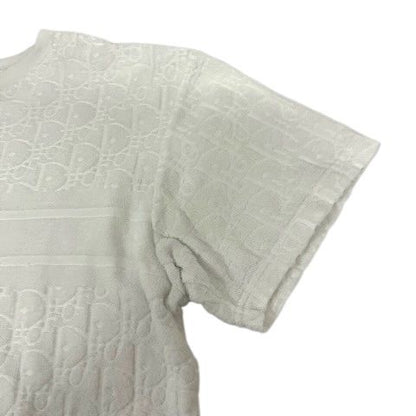 Dior Oblique T-Shirt Pile Cotton Logo Short Sleeve M White — view 7
