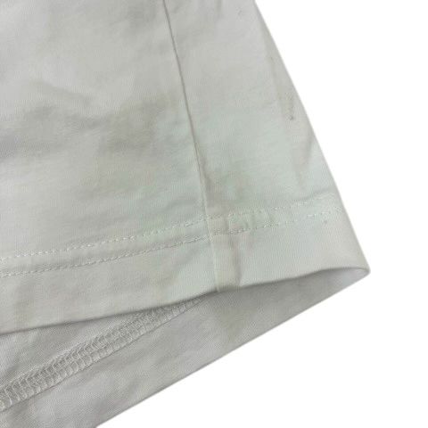 Prada T-Shirt Cotton Logo Print Embroidery Short Sleeve White — view 8