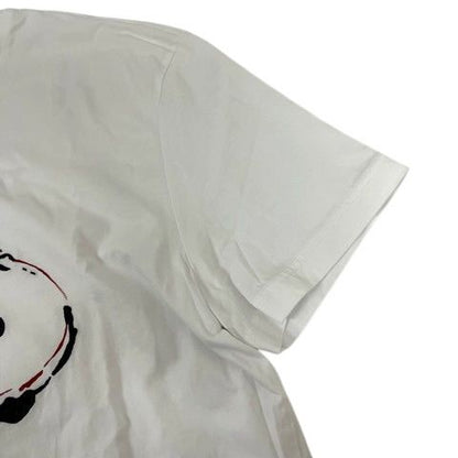 Prada T-Shirt Cotton Logo Print Embroidery Short Sleeve White — view 7