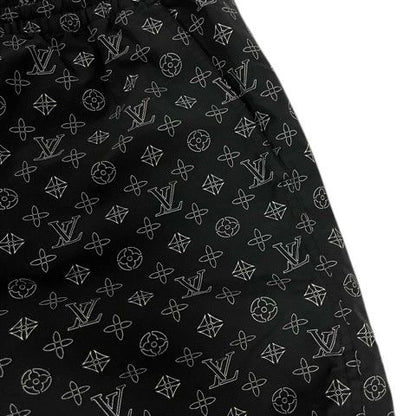 Louis Vuitton Monogram Shorts Nylon Logo All Over Pattern M Black — view 7