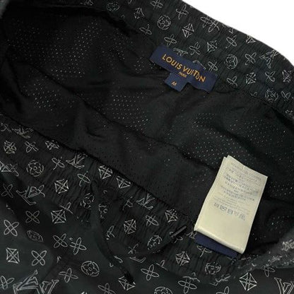 Louis Vuitton Monogram Shorts Nylon Logo All Over Pattern M Black — view 6