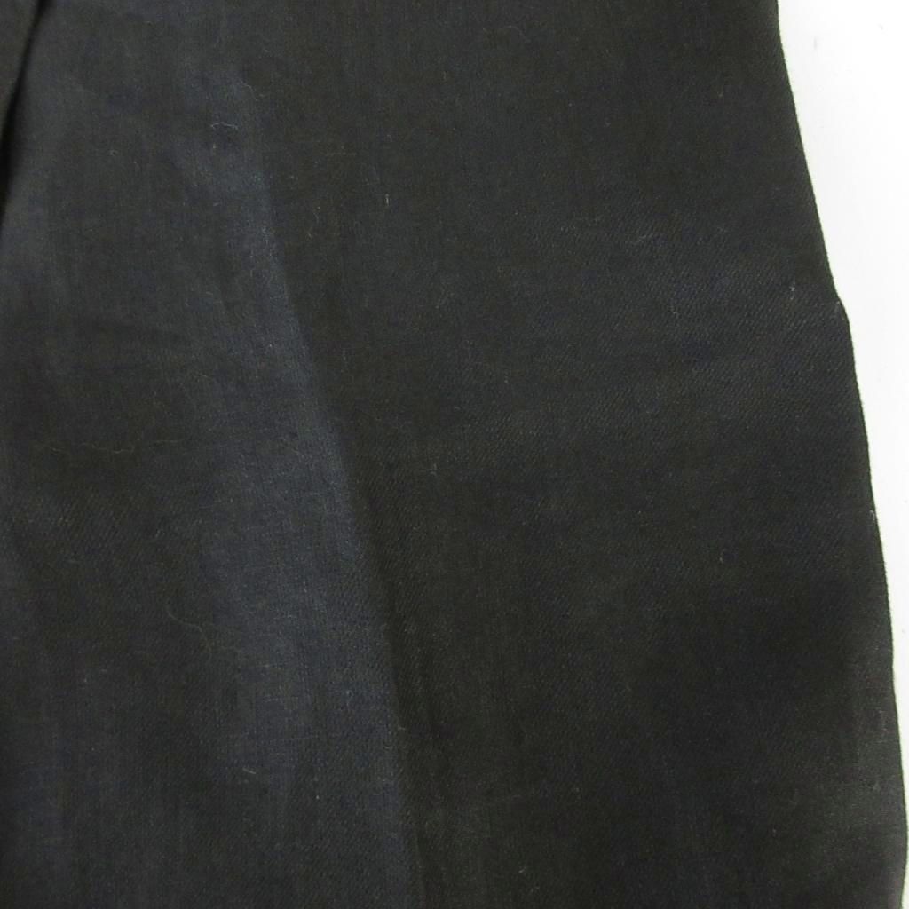 Max Mara Pianoforte Pants Trousers Straight Hemp Linen 40 Black — view 6