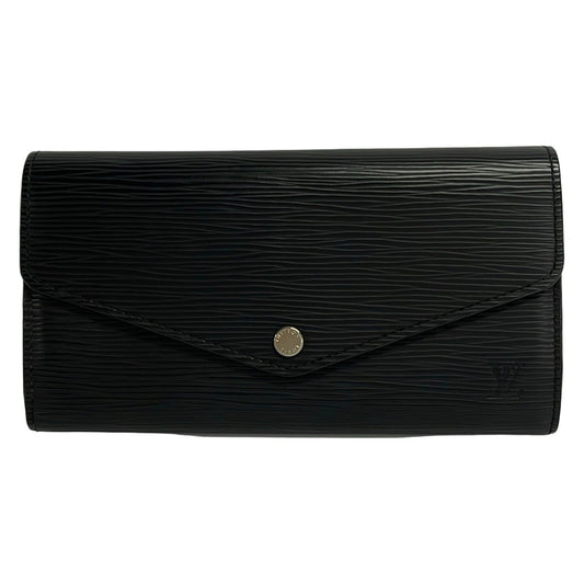Louis Vuitton Wallet Epi Portefeuille Sarah Noir Leather