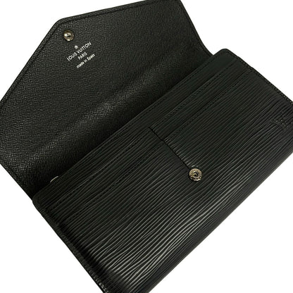Louis Vuitton Wallet Epi Portefeuille Sarah Noir Leather — view 3