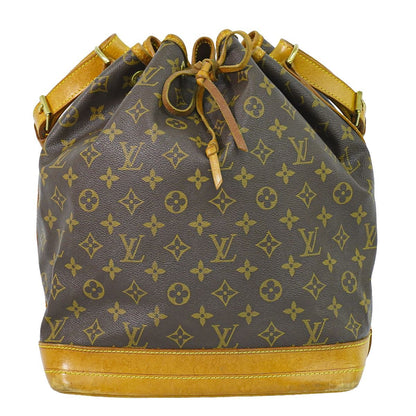 Louis Vuitton LV Noe Monogram Shoulder Bag Brown