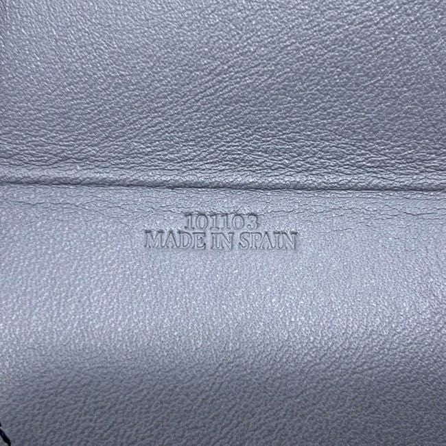 Loewe Coin Case Purple Purse Wallet Leather — view 7