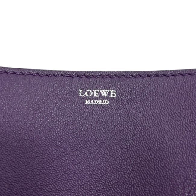 Loewe Coin Case Purple Purse Wallet Leather — view 8