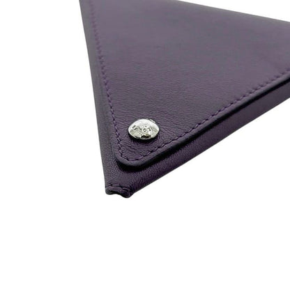 Loewe Coin Case Purple Purse Wallet Leather — view 9