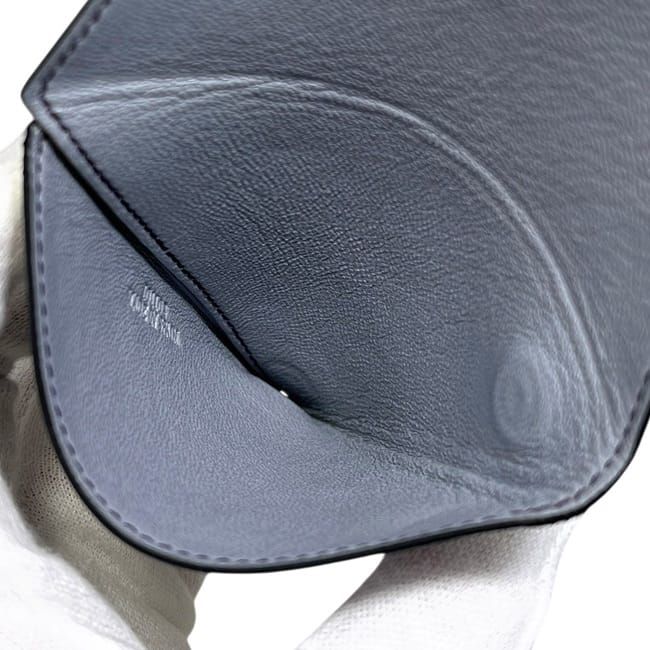 Loewe Coin Case Purple Purse Wallet Leather — view 6