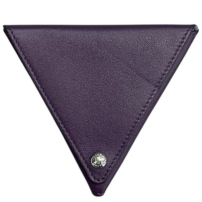 Loewe Coin Case Purple Purse Wallet Leather — view 3