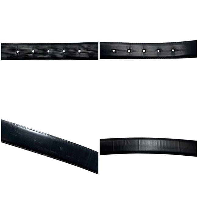 Louis Vuitton Belt Ceinture Classic Black Noir Epi Waist 88 cm 30 — view 3