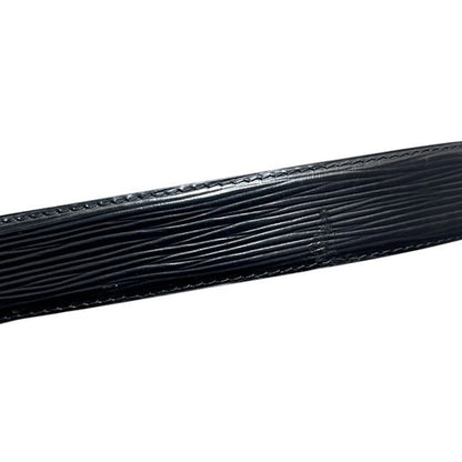 Louis Vuitton Belt Ceinture Classic Black Noir Epi Waist 88 cm 30 — view 9