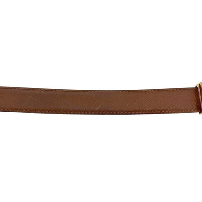 Louis Vuitton Belt Ceinture Classic Brown Taiga Waist 100 cm 25 Leather — view 9