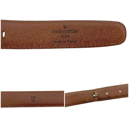 Louis Vuitton Belt Ceinture Classic Brown Taiga Waist 100 cm 25 Leather — view 4