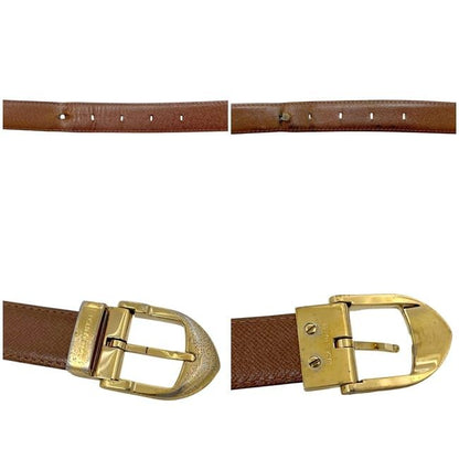 Louis Vuitton Belt Ceinture Classic Brown Taiga Waist 100 cm 25 Leather — view 3