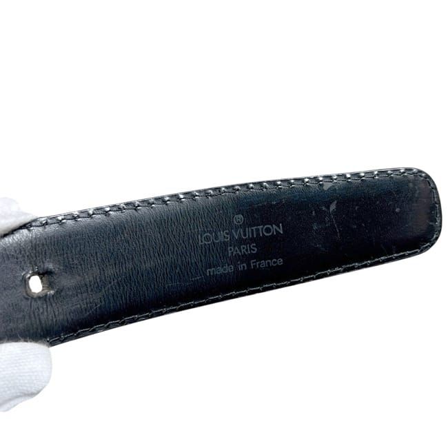 Louis Vuitton Belt Ceinture Classic Black Noir Epi Waist 88 cm 30 — view 6