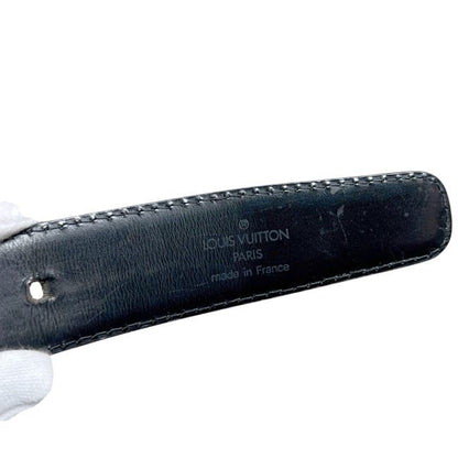 Louis Vuitton Belt Ceinture Classic Black Noir Epi Waist 88 cm 30 — view 6