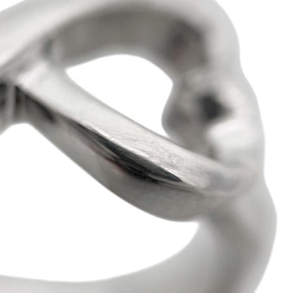 Tiffany & Co Ring Double Heart Silver Paloma Picasso Jp9 Polished 925 Sterling — view 8