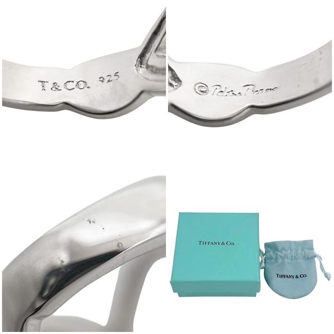 Tiffany & Co Ring Double Heart Silver Paloma Picasso Jp9 Polished 925 Sterling — view 3