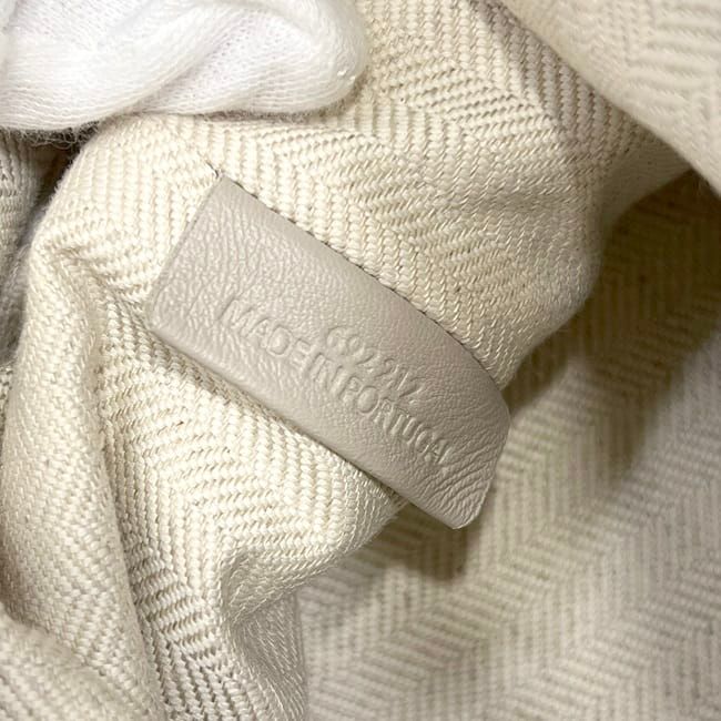 Loewe Drawstring Shoulder Bag Sella Natural White Brown Paula's Ibiza Anagram — view 5