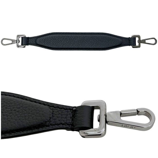 Dior Shoulder Bag Saddle Lola Navy Blue Canvas Leather — view 9