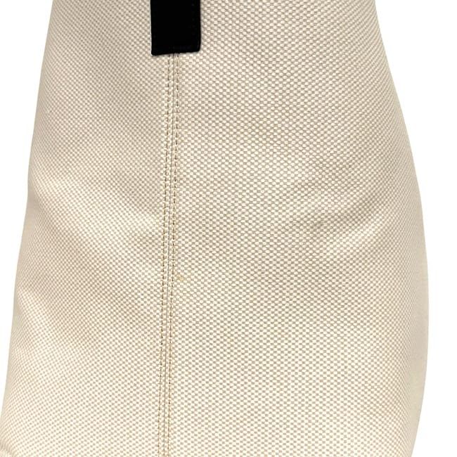 Dior Tote Toujour Large White Black Eiffel Tower Canvas Leather — view 6