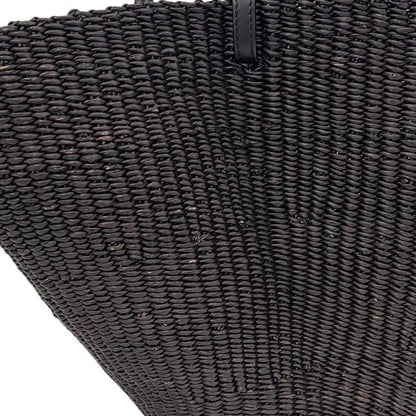 Loewe Basket Bag Shell Bag Black Anagram Raffia Elephant Glass — view 7