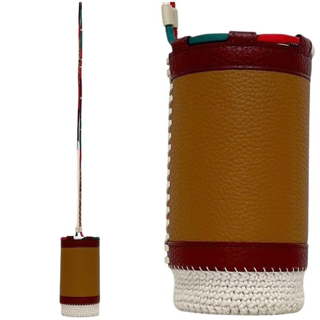 Hermes Bottle Holder Portogourde Brown 92 Leather Taurillon — view 2