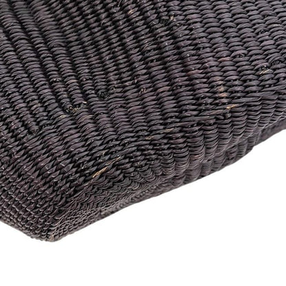 Loewe Basket Bag Shell Bag Black Anagram Raffia Elephant Glass — view 9