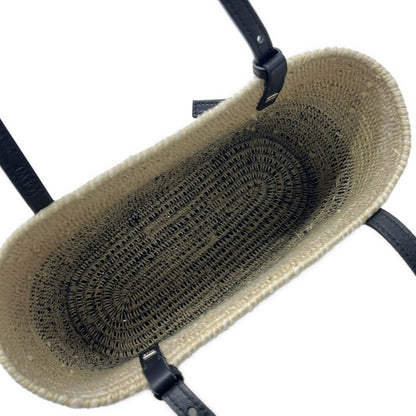 Loewe Tote Square Basket Small Beige Brown Multi Wool — view 7