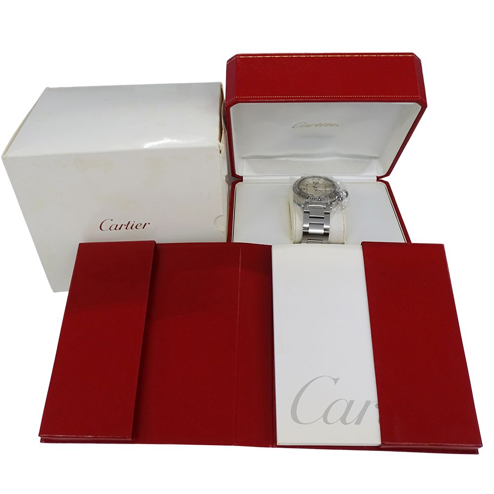 Cartier Watch Pasha Seatimer Date Automatic Winding at Stainless Steel Silver — view 8